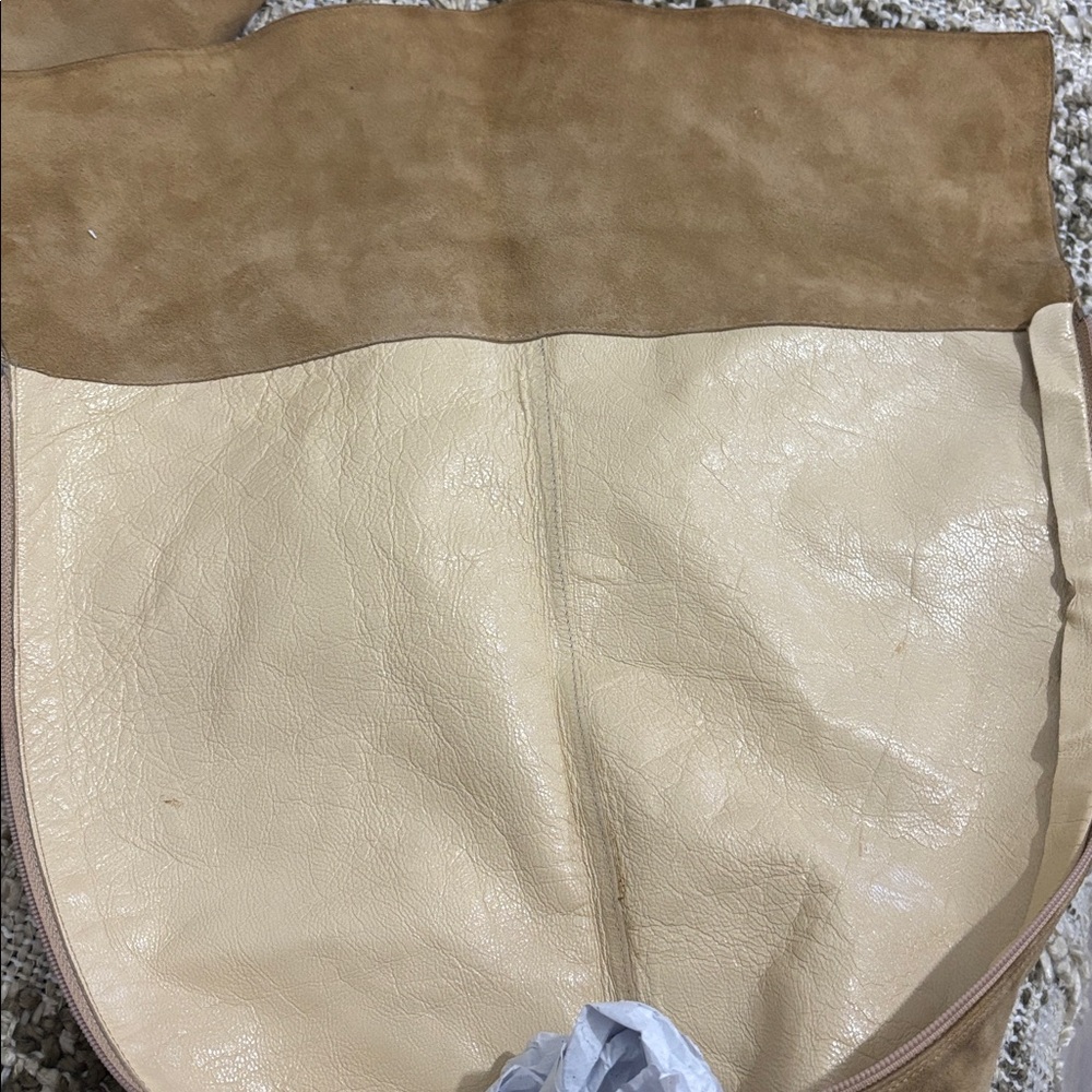 Nine West Studio Suede Over-the-Knee Pointed Tan Y2K Boots Size 7.5 - Picture 14 of 16